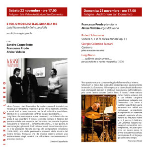 Programma di sala Amici della Musica Foligno